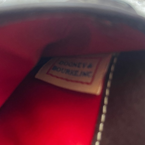 Dooney & Bourke Tan and Dark Brown Signature Wristlet - Picture 7 of 7